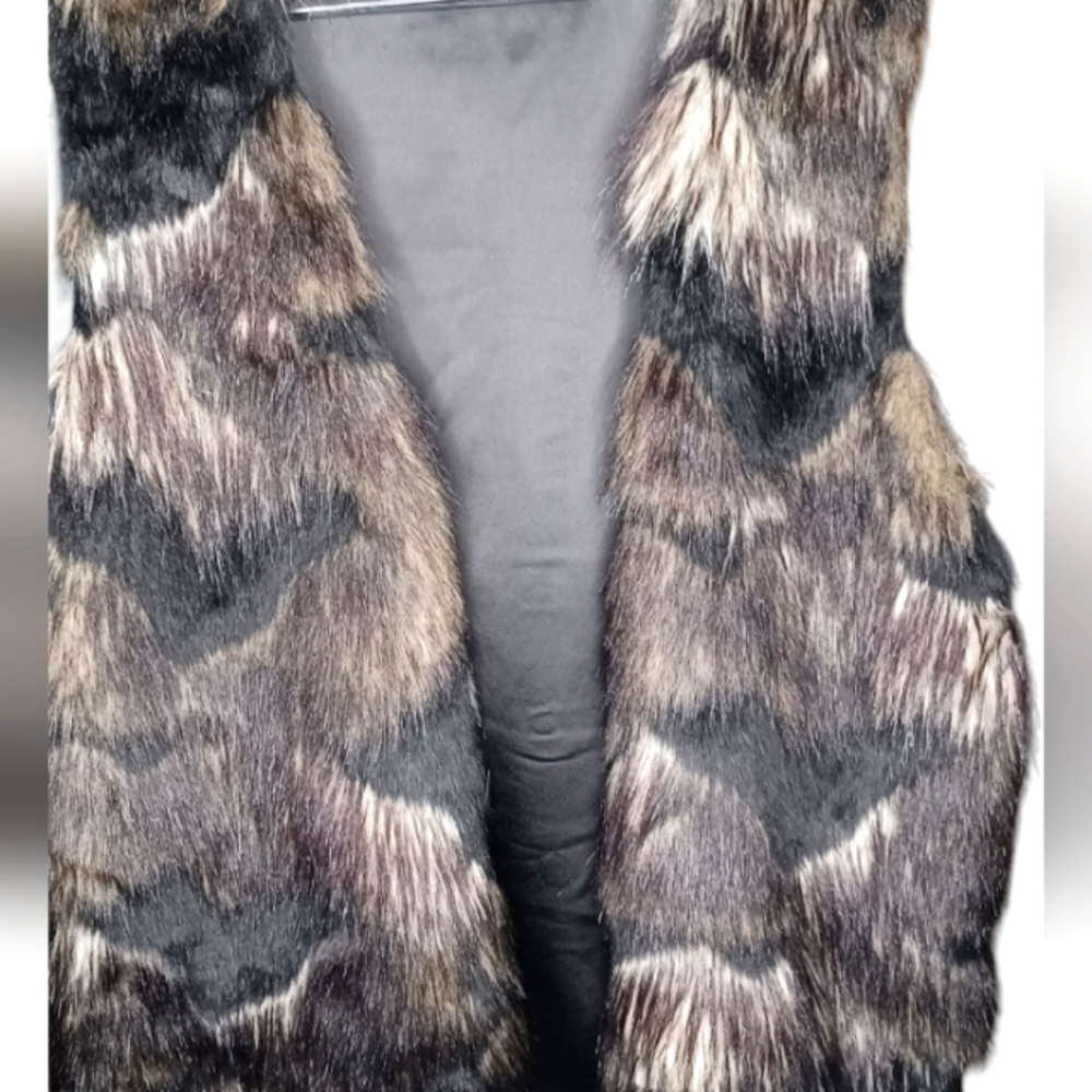 Faux fur vest
